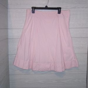 Cato pink and white gingham 100% cotton skirt
